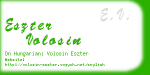 eszter volosin business card